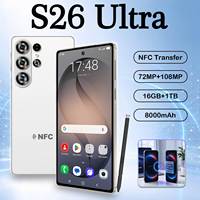 Nouveau Smartphone Original S26 Ultra NFC 5G Double SIM 22 Go + 2 To de Stockage, Charge Rapide 100W, Déverrouillage Facial, Deca-Core, 108 MP