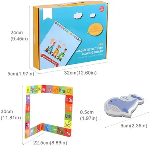 Magnetische Lernspiel zeug Alphabet Buchstaben und Zahlen für Kinder lernen Tier magnete Kühlschrank Magnet Vorschule Spielzeug