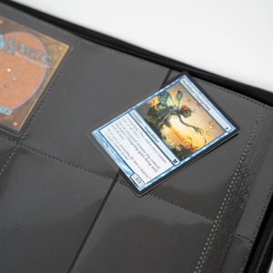 Vente en gros Just Case America, porte-cartes rigide en cuir PU bleu, 12 poches, personnalisé, imprimé en sérigraphie, motif Pokémon, avec bouton - Product Image 2
