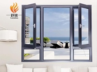 Ventana Abatible de Aluminio con Rotura de Puente Térmico y Aislamiento Acústico de Grado Profesional, con Sellado EPDM y Múltiples Cámaras para Viviendas Residenciales