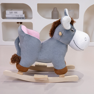 Nouvelle chaise à bascule pour enfants en forme d'âne gris mignon 2025 - Product Image 3