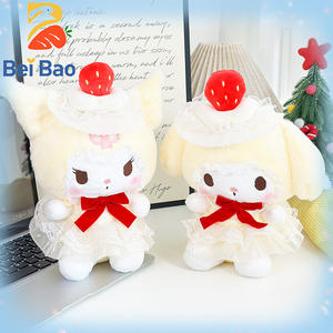 ตุ๊กตากระต่ายหูห้อยน่ารัก ขนาด 8 นิ้ว พร้อมโบว์ผูกผม ของเล่นตุ๊กตาขนนุ่ม เหมาะสำหรับเป็นของขวัญวันเกิด - Product Image 6