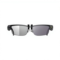 Lunettes Intelligentes 8MP Vidéo 1200P Musique IA Commande Vocale Tactile WiFi Traduction Chargement Magnétique