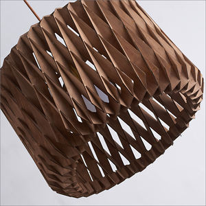 Luminaire suspendu en <span class=keywords><strong>bois</strong></span> naturel 45 Lampes en <span class=keywords><strong>bois</strong></span> de <span class=keywords><strong>noyer</strong></span> faites à la main Salon Plafonnier - Product Image 5