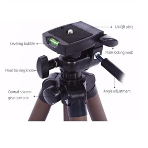 Trípode Plegable Ligero de <span class=keywords><strong>Aluminio</strong></span> WEIFENG WT3130 con Bolsa de Transporte para Cámara Digital - Product Image 2