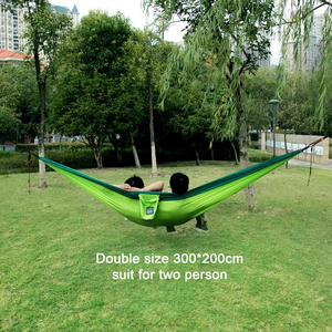 Nouvelle hamac de camping portable pour une personne, en nylon, avec hamac assorti en couleur, tissu parachute haute résistance, lit suspendu - Product Image 5
