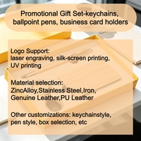 Coffret Cadeau Personnalisé Durable : Stylo, Porte-clés, Porte-cartes – Idéal pour Cadeaux d'Entreprise et Événements d'Entreprise – Fabrication sur Mesure