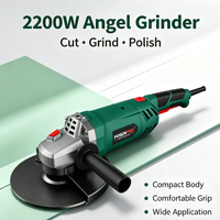 Meuleuse d'angle industrielle robuste POSENPRO CE GS approuvée, double tension, 6500 tr/min, 230 mm (9 pouces), 2200 W, pour découpe et meulage
