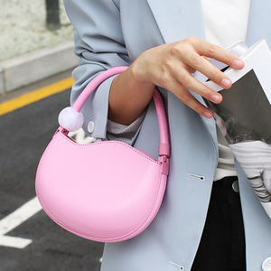 IStapromo Gifts High Quality PU Women's Shoulder Crossbody <b>Bag</b> New Candy Color Fashionable Bead Design Daily Leisure Beach - Product Image 4