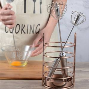 10英寸不锈钢压机手动自动旋转打蛋器搅拌器打蛋器 - Product Image 6