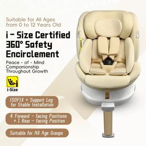 Siège auto bébé personnalisé avec logo couleur <span class=keywords><strong>ECE</strong></span> <span class=keywords><strong>R44</strong></span>/<span class=keywords><strong>04</strong></span>, 0-36 kg, rotation à 360 degrés, siège de sécurité pour enfants en croissance dans la voiture - Product Image 4