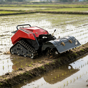 Envío Gratis Potente Tractor Oruga Autopropulsado Cortacésped de Giro Cero con Rotocultivador y Accesorios para Desmalezado 800Y/1000Y Rem - Product Image 5