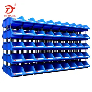 Custom Front opening warehouse storage bin plastic stackable storage box picking bin for parts storage