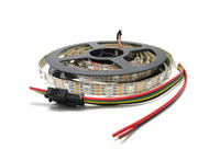 Bande lumineuse LED numérique adressable WS2815, 1 LED par segment, DC12V, intelligente, RGB, pixel IC intégré, 5050 Rgb