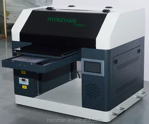 Honzhan HZ-A324 A3 Uv Flatbed Printer Voor Koop, Goedkope Digitale Uv Drukmachine Met XP600 Printkop