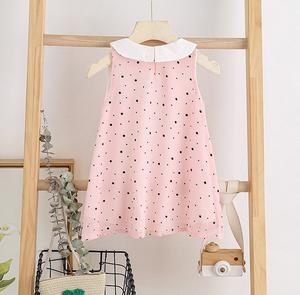 Vestido de Princesa de Gasa con Cuello Alto y Estampado de Puntos Coreano para Niñas, Moda de Verano, Gran Venta - Product Image 4