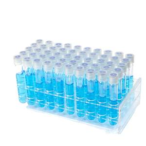 10 मिलीलीटर 16x100 मिमी स्पष्ट स्क्रू परीक्षण ट्यूब 15-415 सफेद बंद शीर्ष pp टोपी नीले ptfs/सफेद सिलिकॉन सेप्टा 1.5 मिमी मोटी - Product Image 2