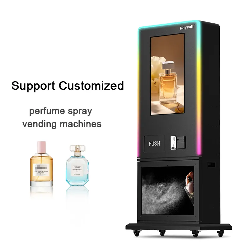 Máquina Expendedora de perfumes independiente montada en la pared de negocios, máquina expendedora de rociador de fragancia