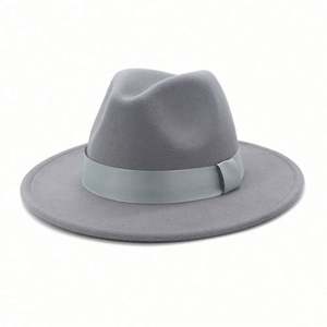European Style <b>18</b> Color in Stock Small Order Wholesale Panama Hat Sombrero Australian Wool Wide Brim Fedora Hat - Product Image 6