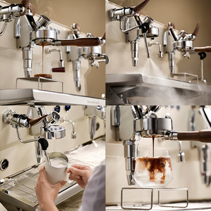 Cafetera de Espresso Comercial de Lujo Italiana Gemilai G3226C de 2 Grupos Manual de Alto Rendimiento Caldera Eléctrica 58 mm para Café con Certificación GS - Product Image 4