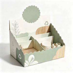 For & Bloom Eco-Friendly Recyclable <b>Mini</b> Makeup Kit Paperboard Display Box Die Cut Floral Design for Cosmetic Retail Showcase - Product Image 3