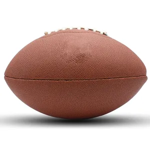 PU-Material Rugby ball Maschine Genähter American Football für formelles Spiel