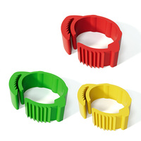 Nouvelles bagues de patte en plastique multicolores pour volailles, poulets, canards et oiseaux