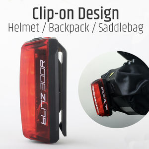 Lumière arrière de vélo LED super lumineuse 300 lumens en ABS, 6 modes, rechargeable Type-C, IPX4, DRL, 1000 mAh, mode conduite nocturne - Product Image 6