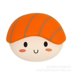 Pu Foam Sushi Head Fidget Toy Slow <b>Rebound</b> Stress Relief Gift For Kids 5-7 Years Unisex - Product Image 1