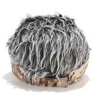 Gorra con Visera y Peluca de Camuflaje para Hombre, Gorra de Moda con Pelo Sintético