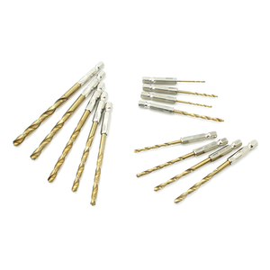 Jeu de 13 forets hélicoïdaux à tige hexagonale 1,5-6,5 mm en acier rapide HSS revêtu pour le bois, le plastique, l'aluminium, le fer, outils de perçage DIY - Product Image 3