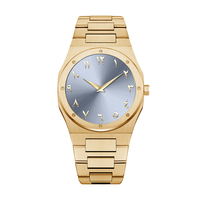 Nouvelles montres minimalistes classiques de luxe ultra-fines pour hommes Orologio Uomo avec chiffres arabes et cadran bleu marine