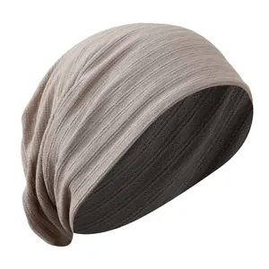 2024 dernière vente en gros personnalisé monocouche doux confortable maternité chimiothérapie casquette Slouchy Beanie