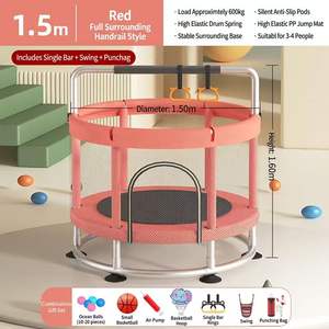 <span class=keywords><strong>Mini</strong></span> <span class=keywords><strong>trampoline</strong></span> d'intérieur de 1,2 m pour enfants avec filet de sécurité, petit <span class=keywords><strong>trampoline</strong></span> pour tout-petits, <span class=keywords><strong>trampoline</strong></span> pour enfants avec balançoire - Product Image 4