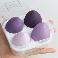 Vente en gros d'usine de fond de teint larme Logo personnalisé dégradé cosmétique visage beauté Super doux mignon maquillage éponge sans latex