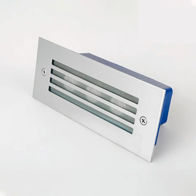 Zhongshan Factory 12V IP65 Outdoor 3W Square Recessed LED Step Light Cheap Aluminum Body Wall Mount for Cinema Stair Lamp
