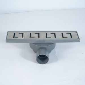 Thép không gỉ sàn 304 drainer S/S bảng điều chỉnh với <span class=keywords><strong>ABS</strong></span> xoay <span class=keywords><strong>Siphon</strong></span> DN50 nhựa Outlet phòng tắm thoát nước sàn - Product Image 4