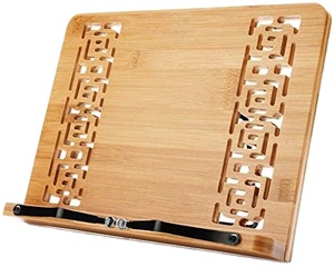 Bibliothèque moderne en <span class=keywords><strong>bambou</strong></span> Étagère <span class=keywords><strong>pliable</strong></span> en bois pour livres de cuisine avec table de lecture pour meubles de salon et de maison - Product Image 1