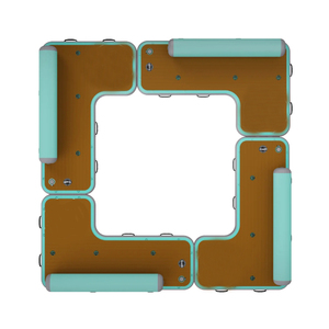 Sofá inflable flotante en forma de L, colchonetas hinchables para piscina, lago, playa, flotador, juego de agua familiar para adultos y niños - Product Image 5