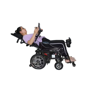 Silla de ruedas eléctrica <span class=keywords><strong>Power</strong></span> Assist de lujo con batería de largo alcance, silla motorizada reclinable y de pie - Product Image 4