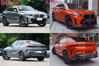 Kit de Carrocería de Fibra de Carbono Estilo LD para BMW X6 G06 LCI, Alerón Delantero, Faldones Laterales, Difusor Trasero, Directo de Fábrica