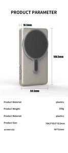 Moniteur d'Écran Magnétique Sans Fil pour Vlog et Selfie, Caméra Arrière, pour Diffusions en Direct et Vlog avec <span class=keywords><strong>iPhone</strong></span> et Téléphones Android - Product Image 6