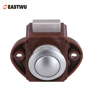 Mécanisme de verrouillage marron Eastwu et bouton poussoir chromé pour <span class=keywords><strong>caravane</strong></span> et camping-car Pièces et accessoires pour camping-cars - Product Image 3