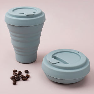 Wholesale Outdoor Custom Logo Color Eco-Friendly Portable <b>Cups</b> <b>Reusable</b> Coffee <b>Cup</b> Folding Collapsible Travel Drinking Modern - Product Image 2