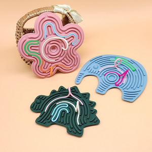 แผ่นซิลิโคนการ์ตูนเสริมพัฒนาการทางประสาทสัมผัสสำหรับเด็กทารก แผ่นกิจกรรมเสริมประสาทสัมผัสสำหรับฝึกสัมผัส พัฒนาการทางสติปัญญาสำหรับเด็ก - Product Image 1