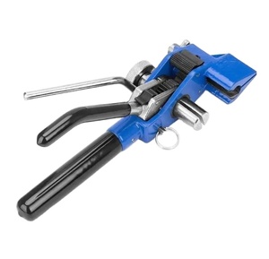 Alicate manual para flejado de cintas, herramienta de flejado para uso en telecomunicaciones IP, para correas de cable de 2-35 mm y pelacables con hebilla - Product Image 1