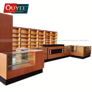 Fabrication en usine d'armoires pour magasins de fumée blanche vitrine murale chaise moderne pour magasin de fumée - Product Image 1