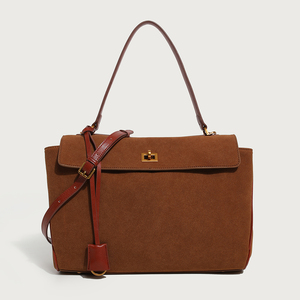 Fornitore di <span class=keywords><strong>Borse</strong></span> OEM di Alta Qualità, <span class=keywords><strong>Borse</strong></span> <span class=keywords><strong>Vintage</strong></span> di Lusso per Donne, Design in Finta Pelle Scamosciata Opaca, Borsa a Tracolla per Donne - Product Image 6