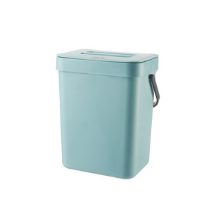 Wall Mounted Trash Can With <b>Lid</b> Rectangular Indoor Waste <b>Bin</b> No Drilling Required Thickened Design - Product Image 2