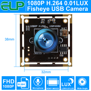 Cámara USB ELP 1080P de Baja Iluminación |   Módulo de Gran Angular CMOS IMX323 de 2MP <span class=keywords><strong>con</strong></span> Micrófono, UVC Plug & Play para Escáner 3D - Product Image 5
